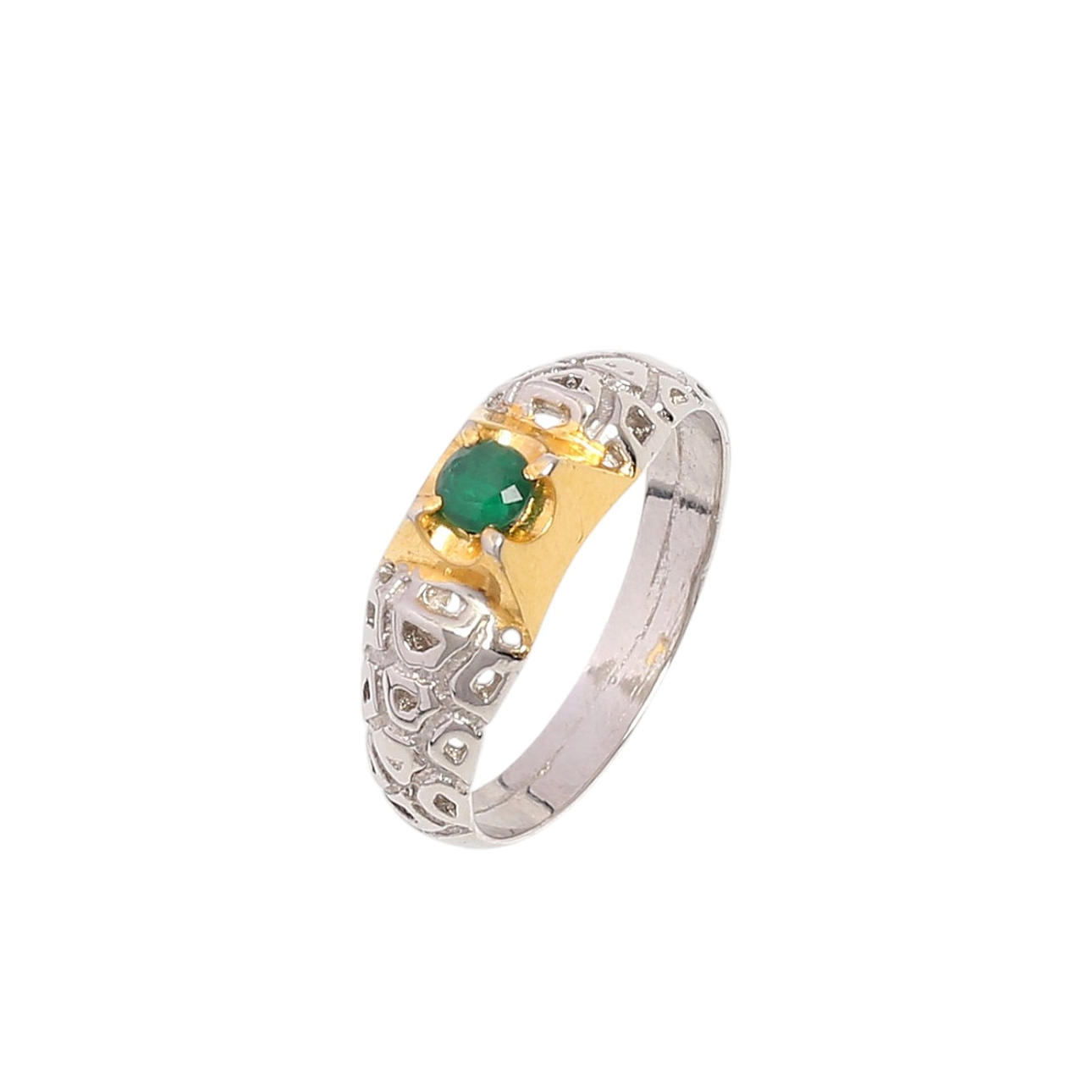 Emerald ring.