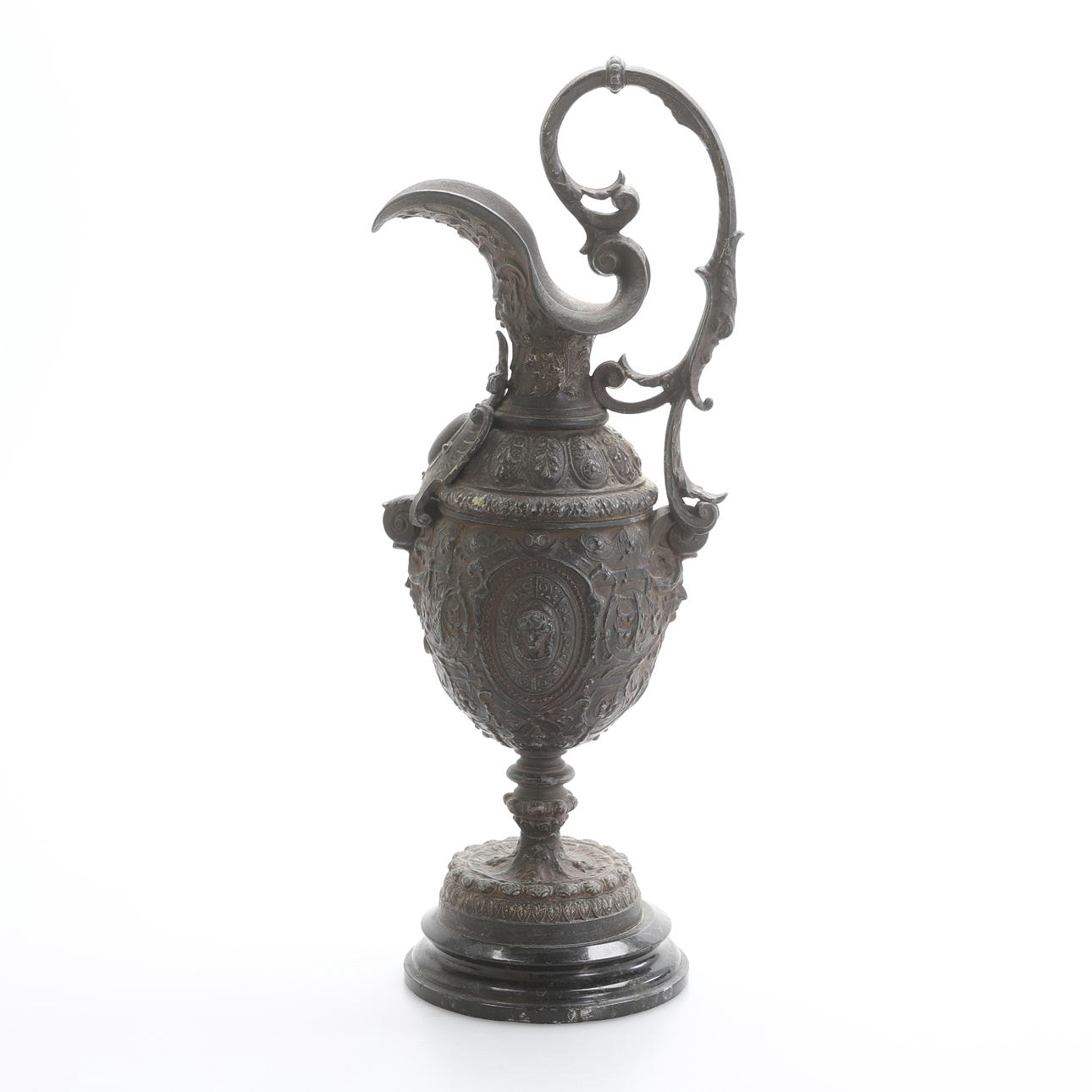DECORATIVE PITCHER, metal.