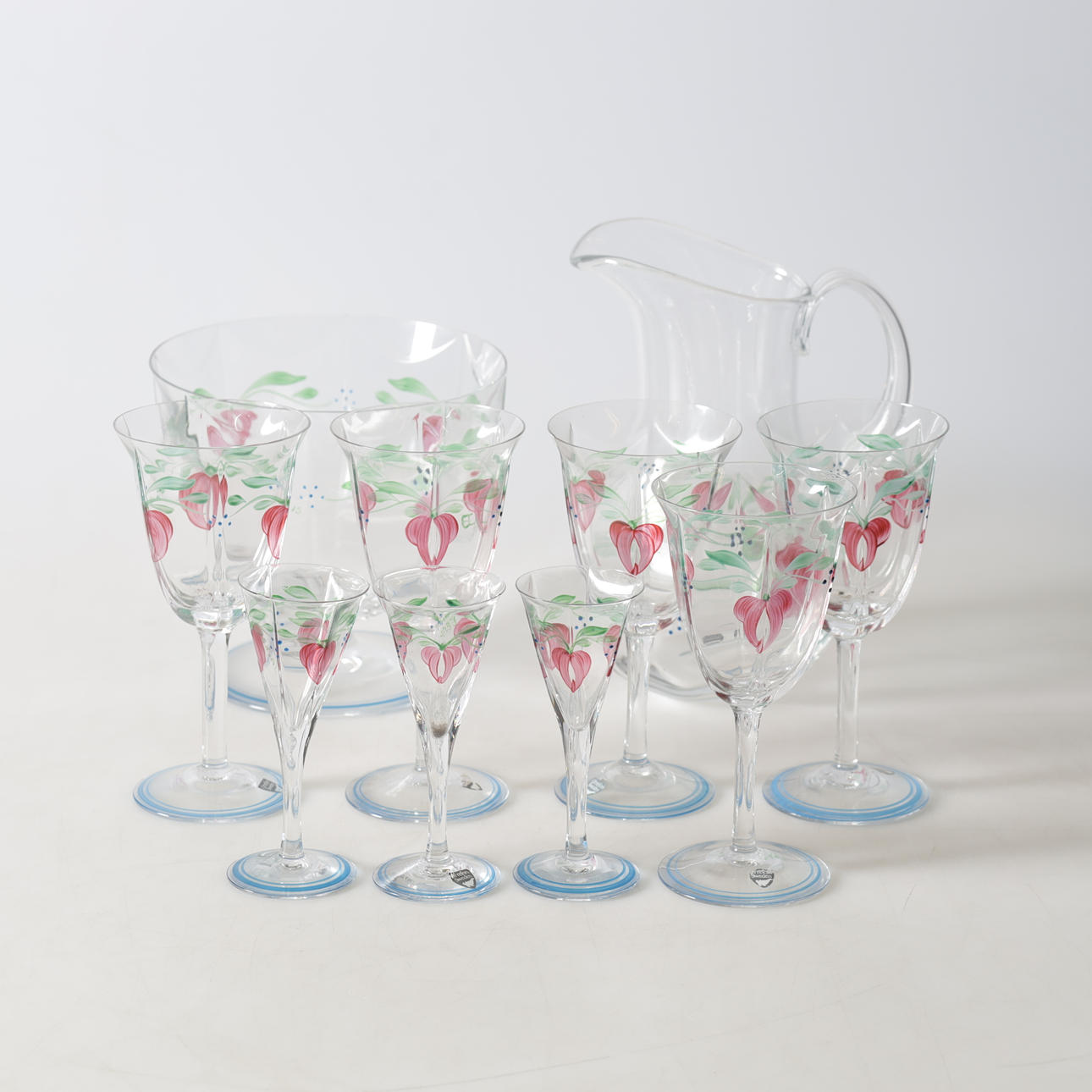 EVA ENGLUND. Tableware, 10 pcs. "Maja", Orrefors.