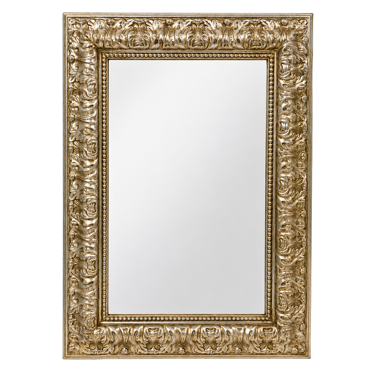 WALL MIRROR WITH RELIEF FRAME.