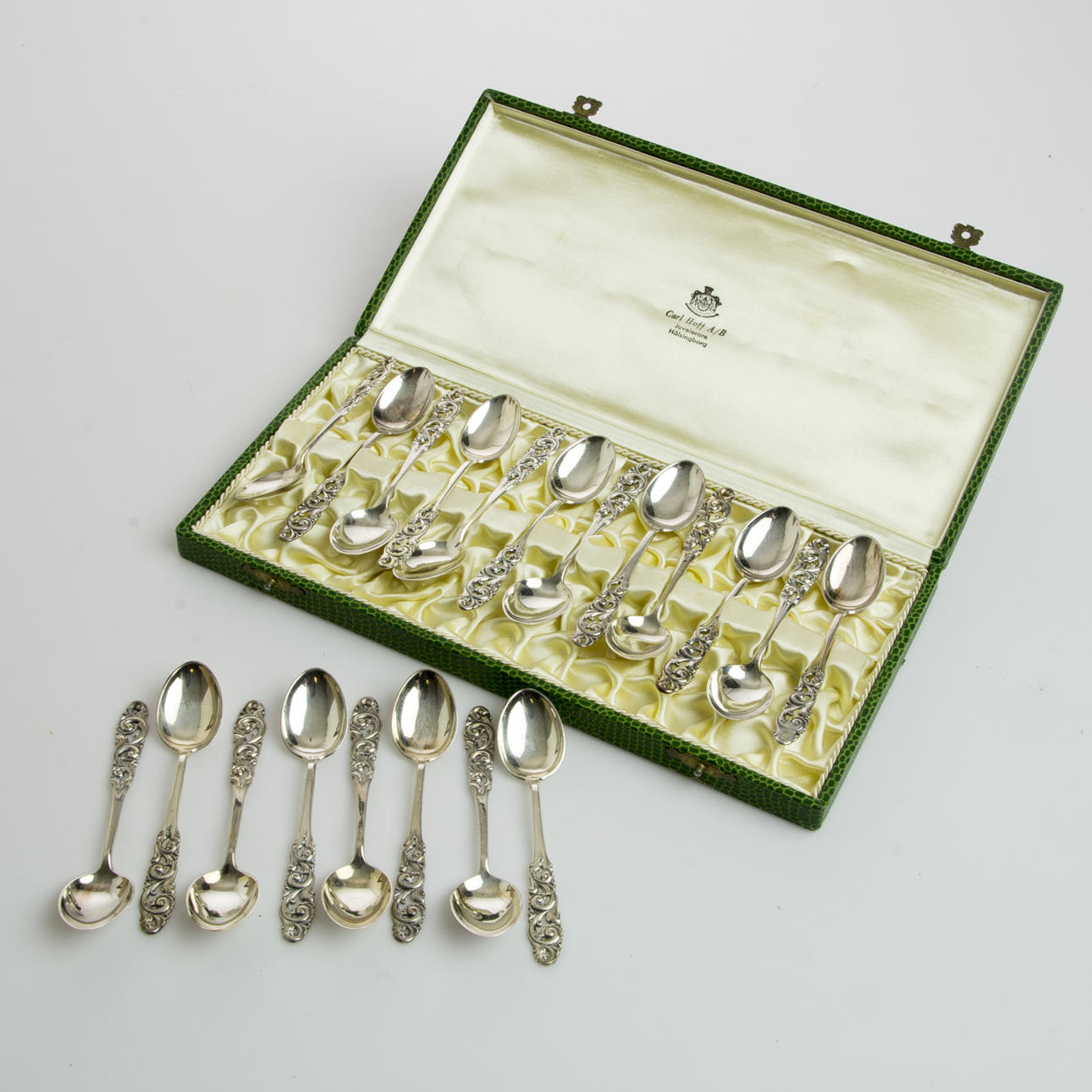 MOCKASKEDAR, 20 stycken, silver, "Telemark", Norge.