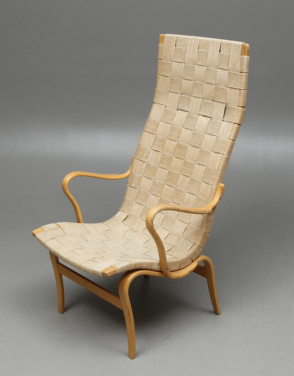 FÅTÖLJ, Bruno Mathsson, märkt, 1900-tal.