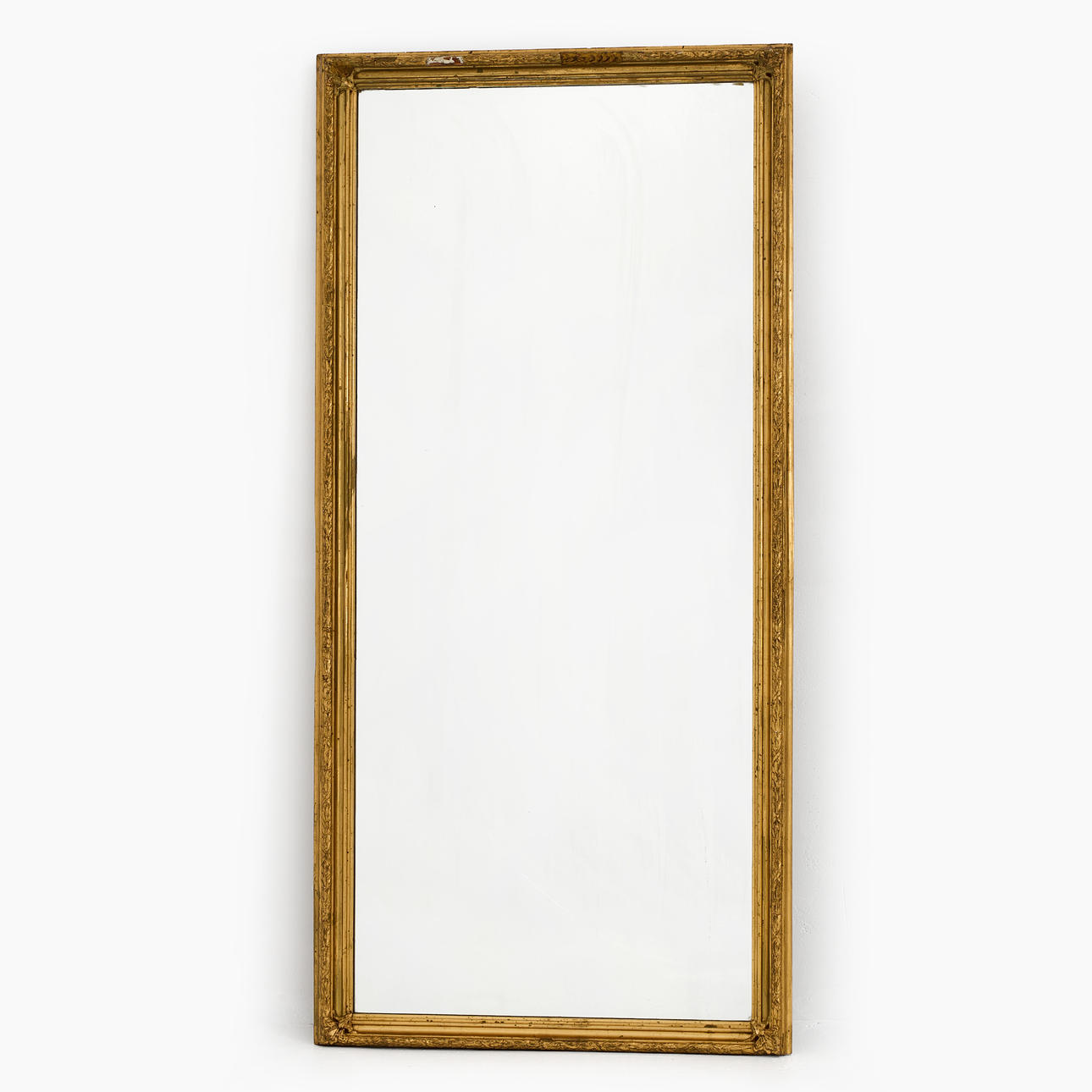MIRROR, 20th century, gilt frame with laurel leaf decoration.