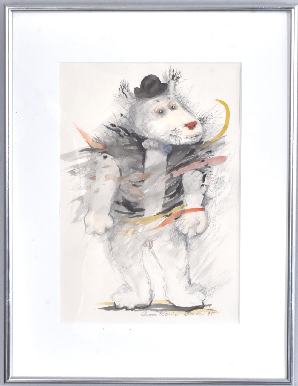 ANNA KARIN BOODE. mixed media, dog.