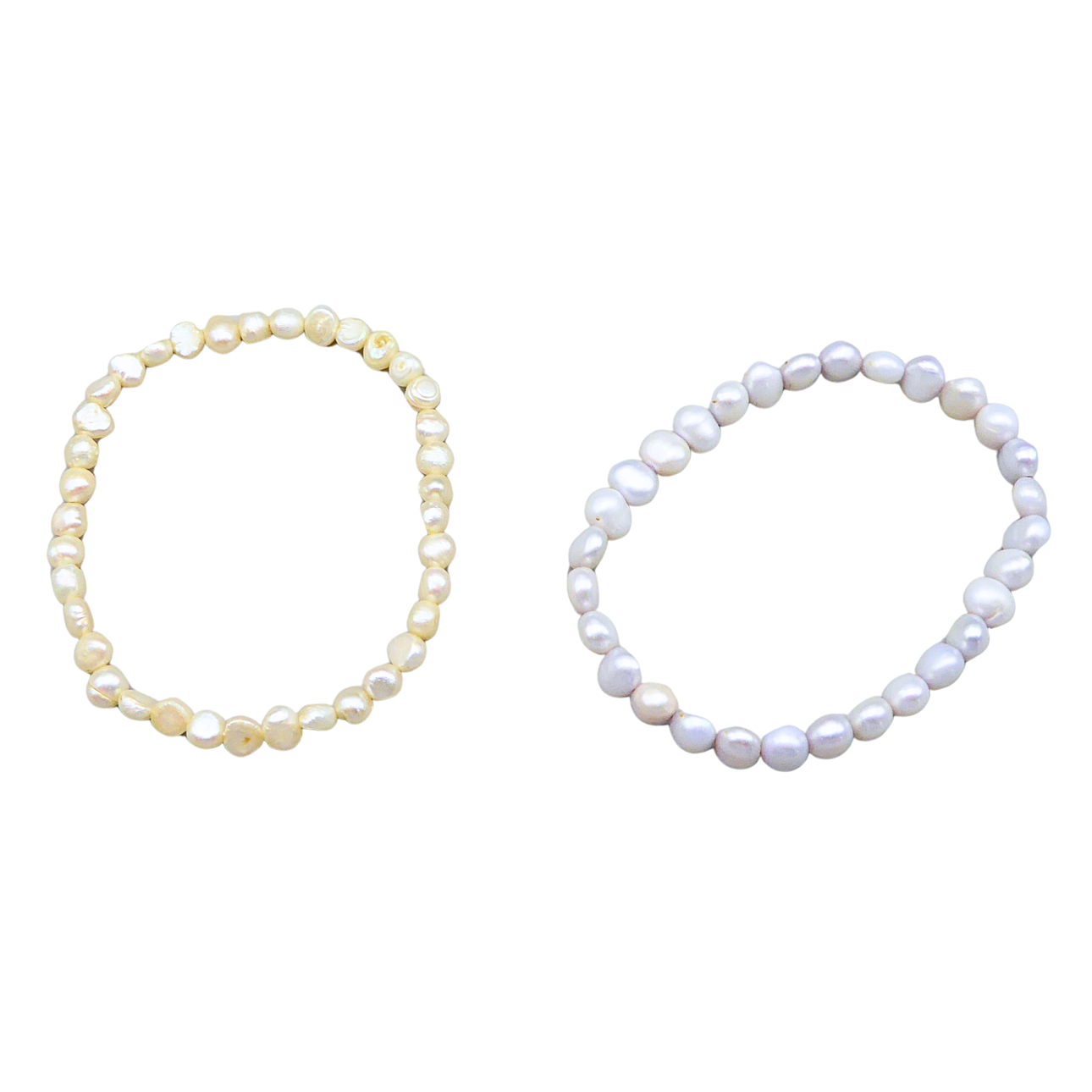 FRESHWATER PEARL BRACELET SET.