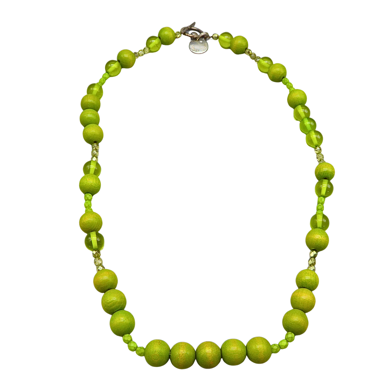 GREEN BEAD NECKLACE.