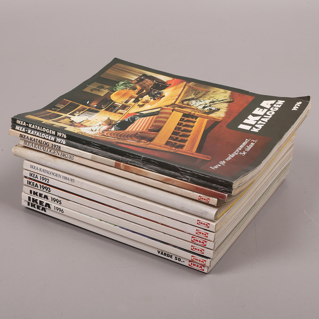 IKEA CATALOGUES, 11 pcs, 1976-1997.