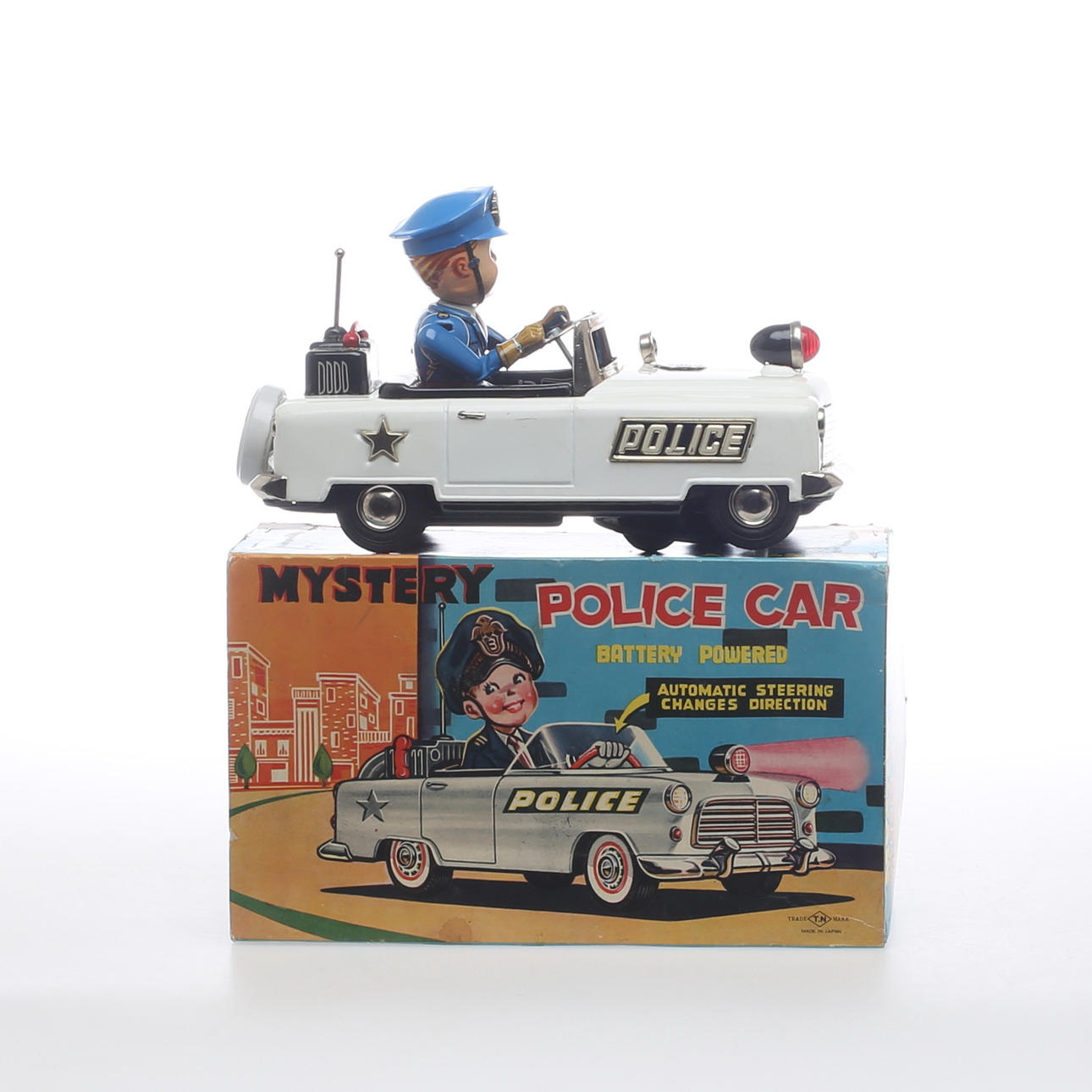NOMURA TOYS TN JAPAN MYSTERY POLICE CAR i originalkartong.