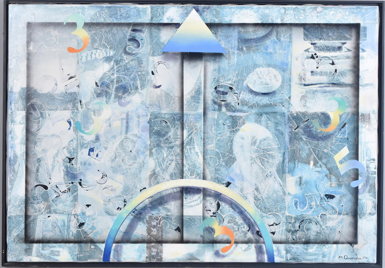 MICHAEL QVARSEBO. Mixed media on canvas.