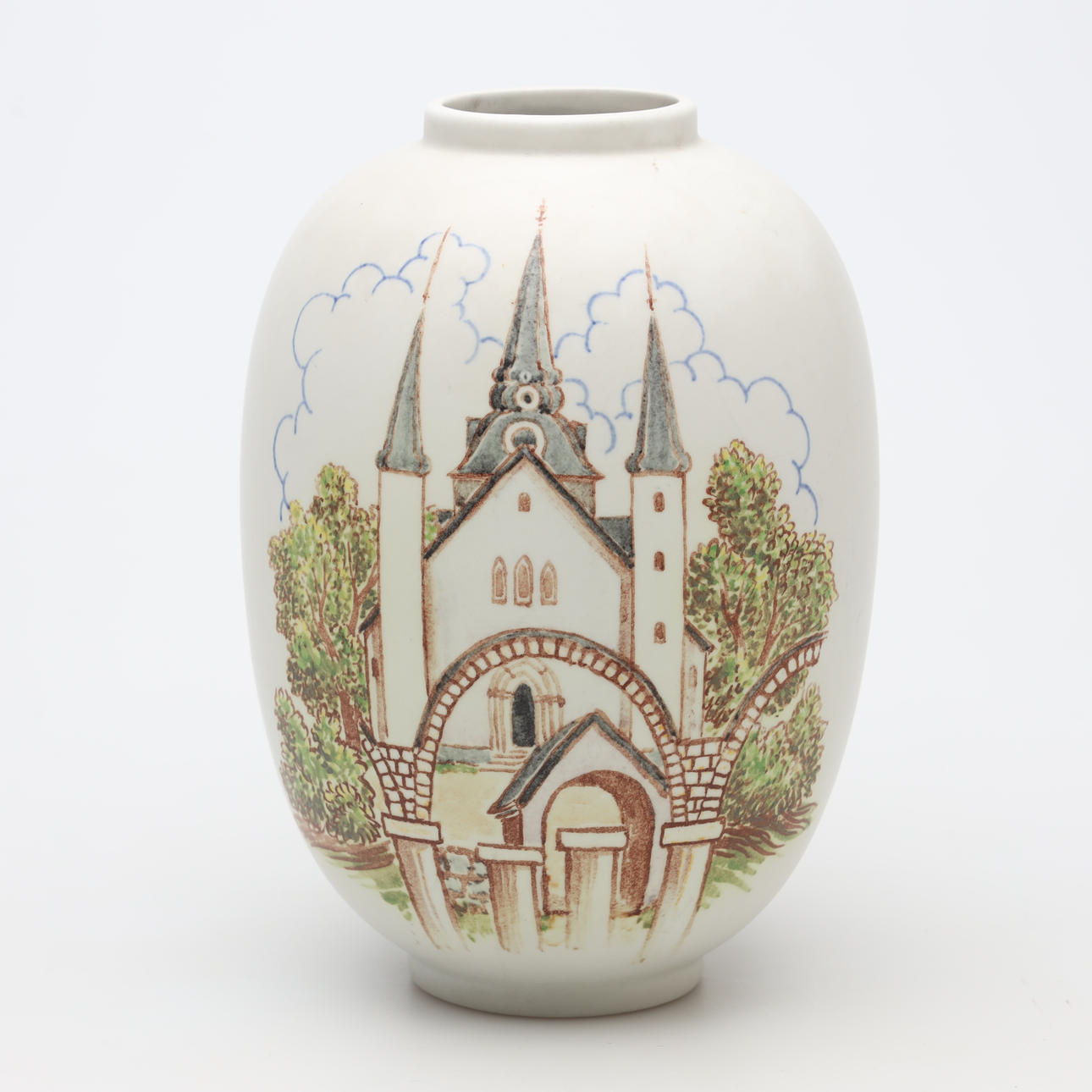 OSKAR DAHL. VASE, stoneware, Rörstrand.