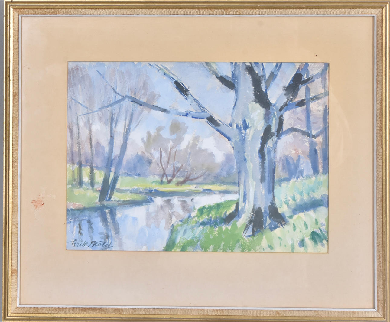 ERIK SKÖLD. Watercolour.