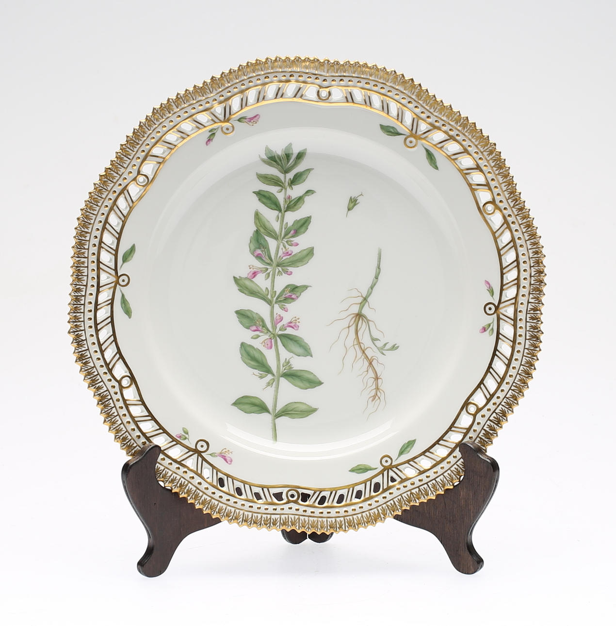 TALLRIK, porslin, "Flora Danica", Royal Copenhagen, Danmark, 1900-talets mitt.