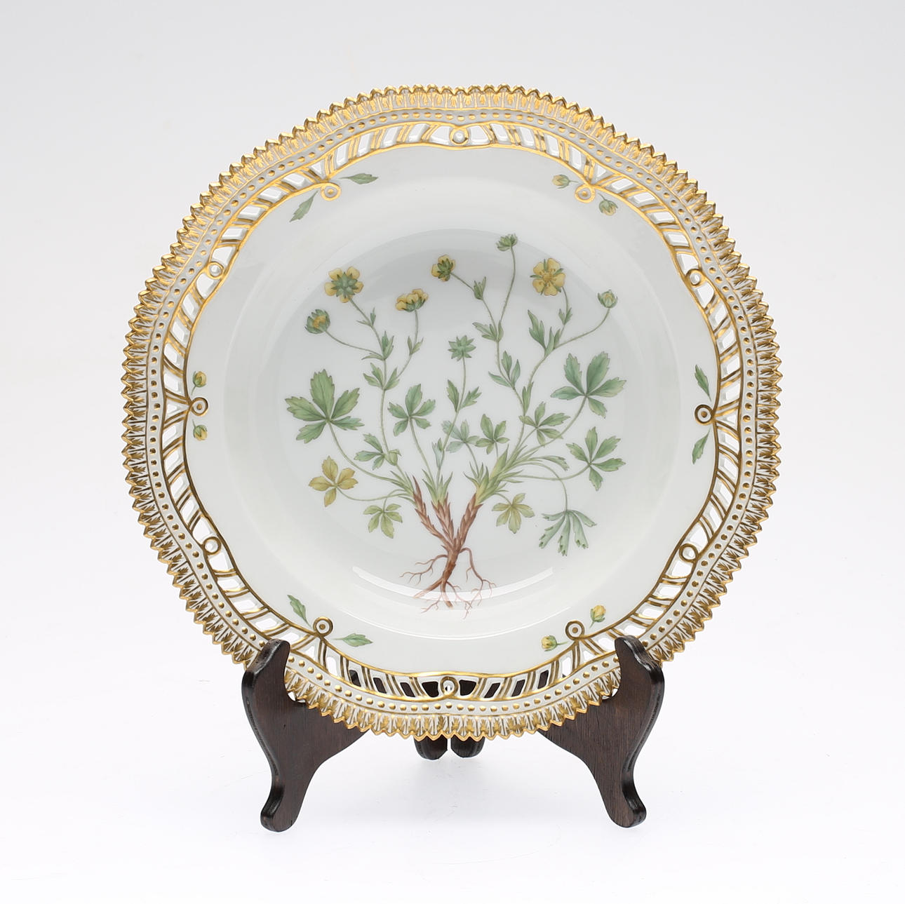 TALLRIK, porslin, "Flora Danica", Royal Copenhagen, Danmark, 1900-talets mitt.