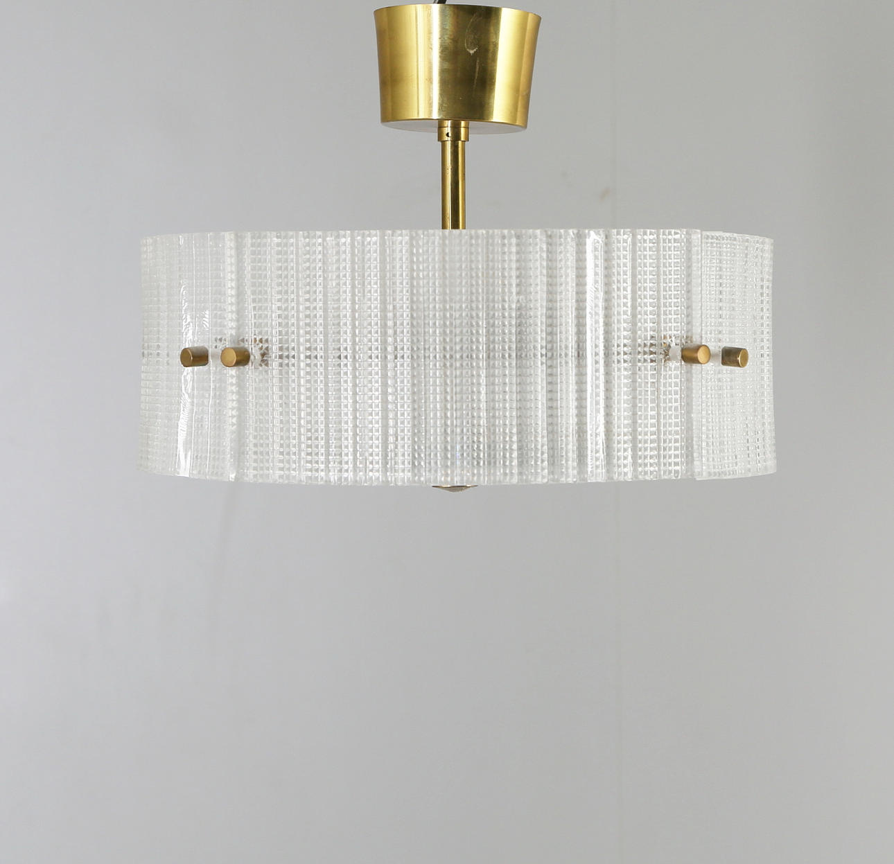 TAKLAMPA, glas, Carl Fagerlund, Orrefors, 1900-tal.