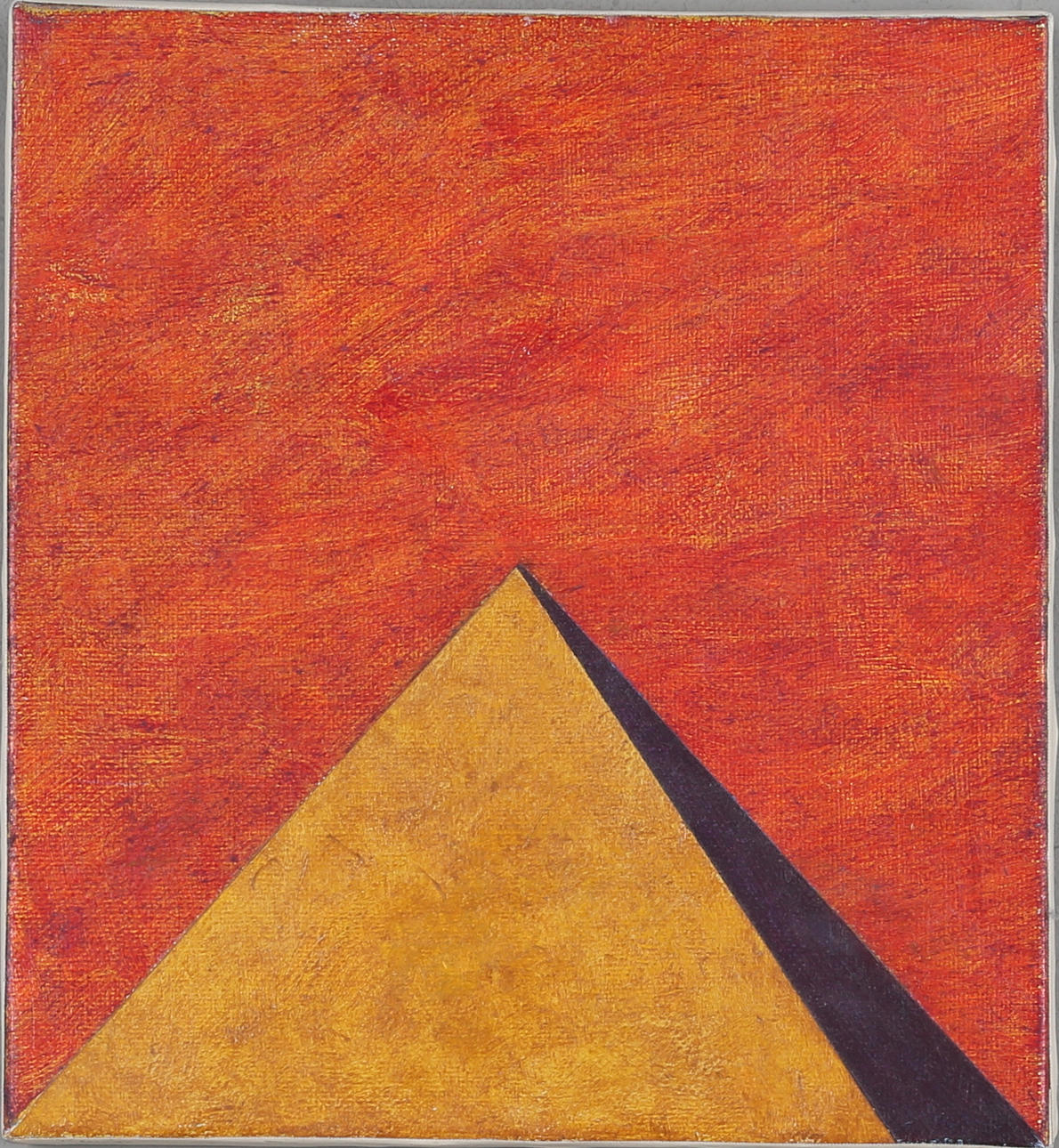LASSE PERSSON. 'Pyramid', olja på duk, signerad à tergo.