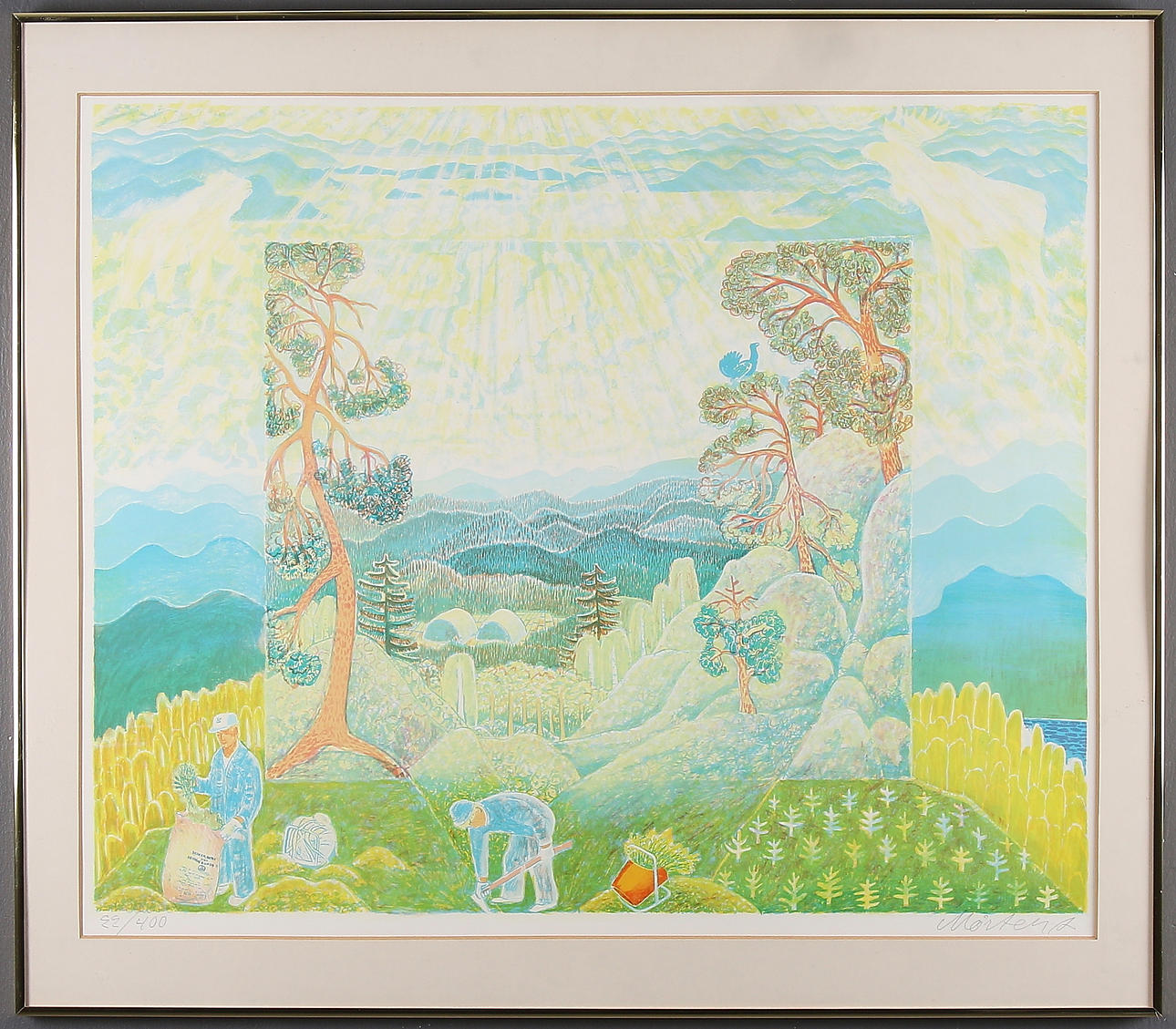 MÅRTEN ANDERSSON. Färglitografi, signerad och numrerad 22/400.