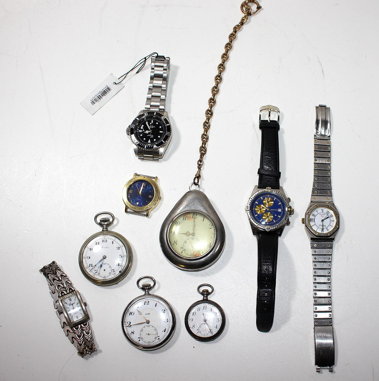 PARTI FICK-& ARMBANDSUR,9st, bl.a. Alpine.