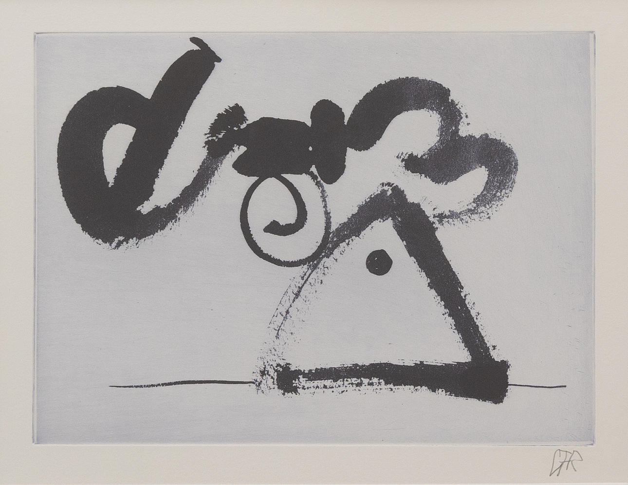 CARL FREDRIK REUTERSWÄRD. Composition, etching, signed.