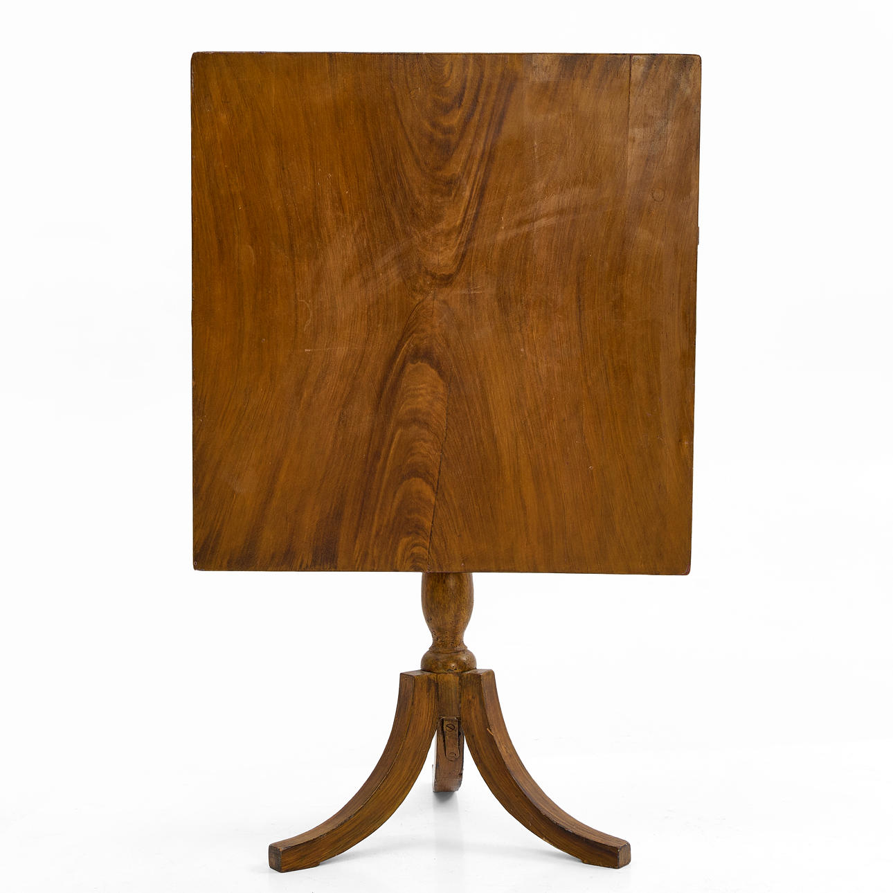 DROP-LEAF TABLE, 19th century, faux grain painted.