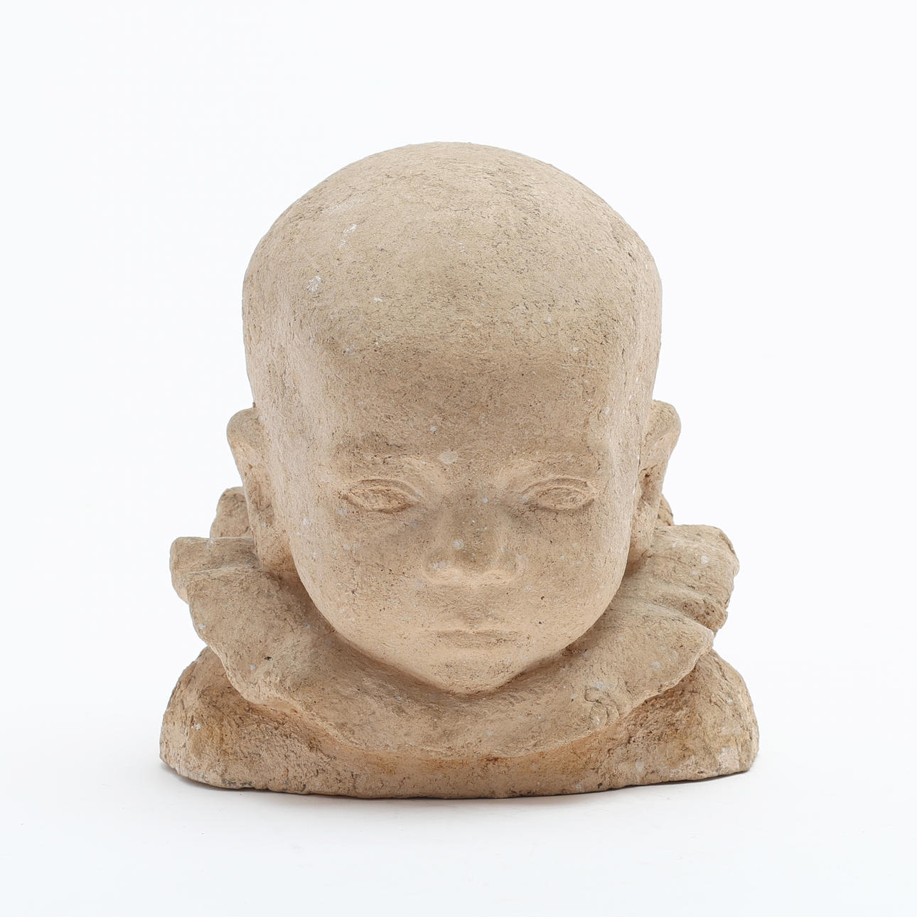 OKÄND KONSTNÄR. Sculpture, child's head.