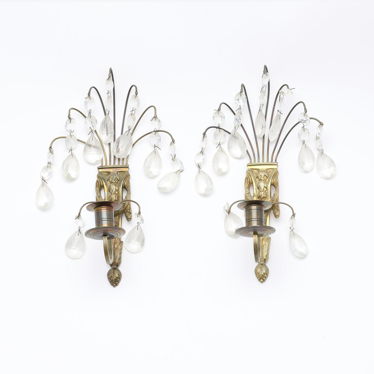 WALL SCONCES, a pair, Gustavian style, 20th century.