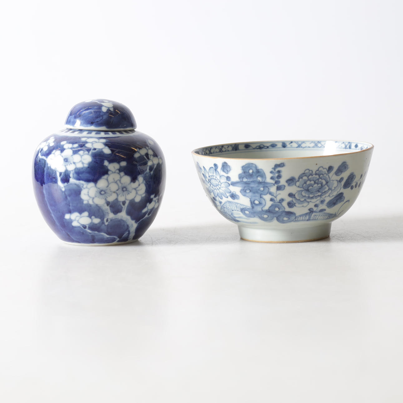 BOWL & JAR, porcelain, China.
