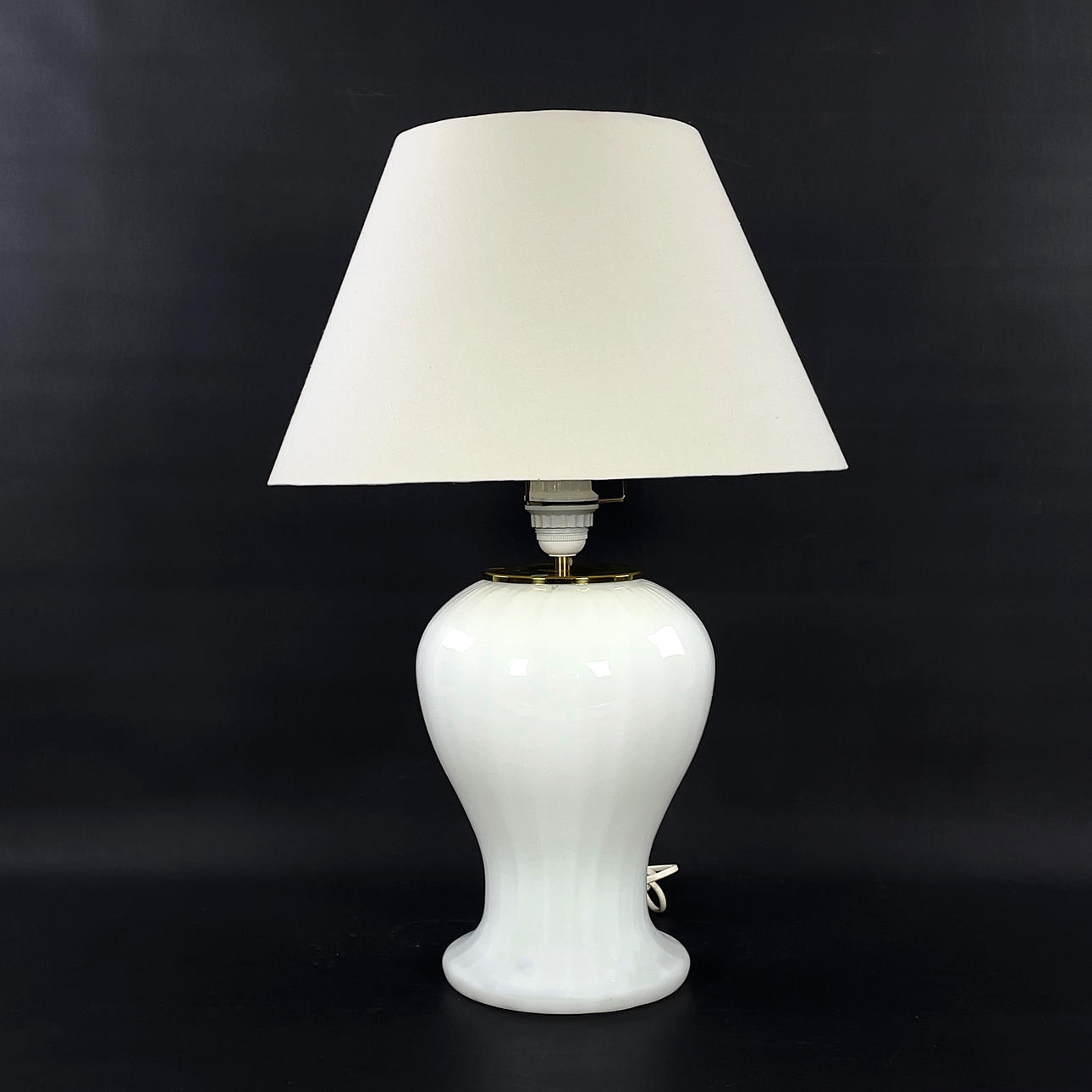 TABLE LAMP. Glass, Ivars, late 20th century.