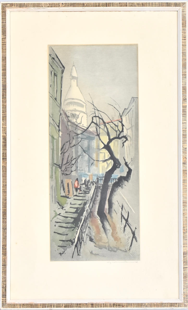 FRITZ NEUMANN. Colour etching.