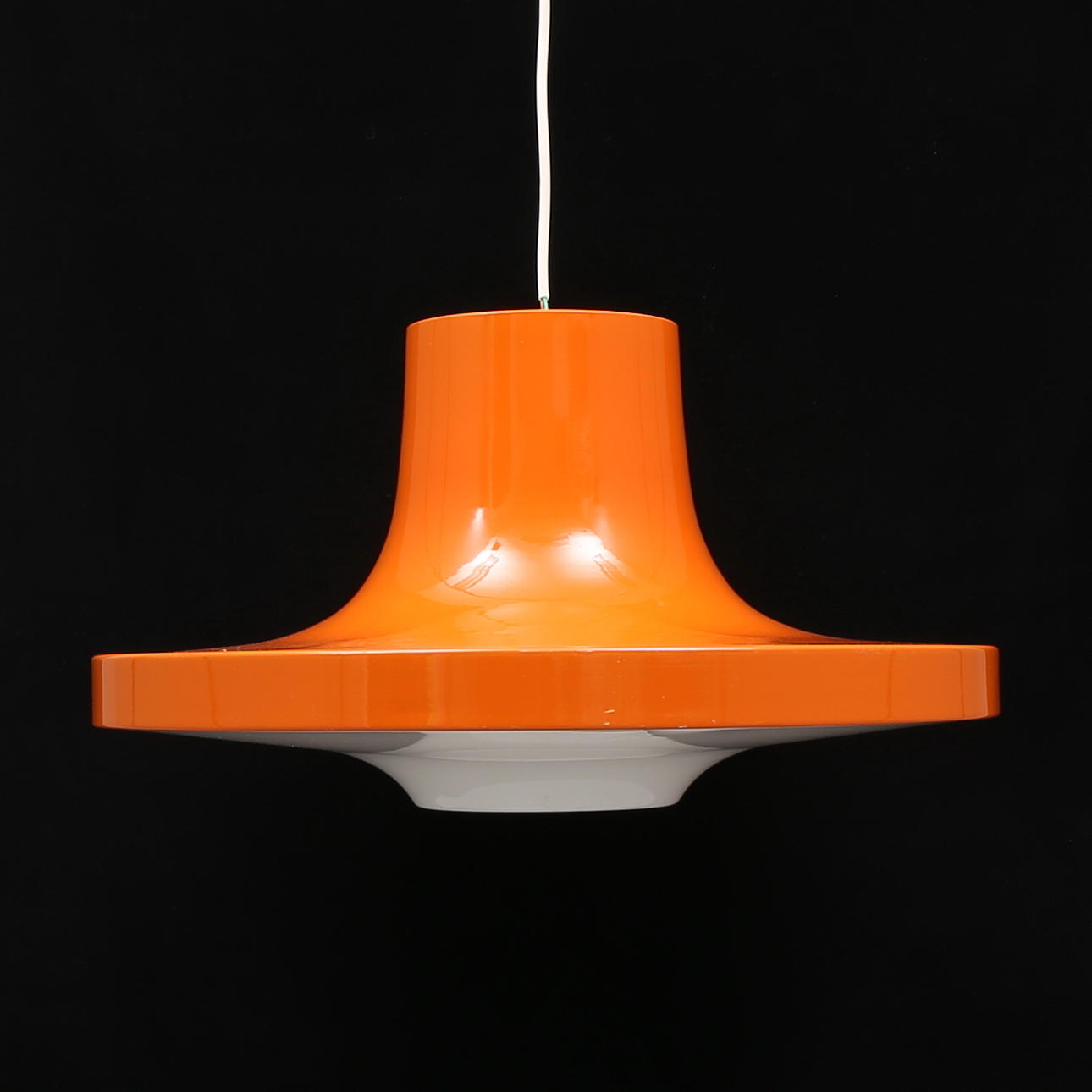 TAKLAMPA, plåt/plast, Fagerhults Belysning, 1960/70-tal.