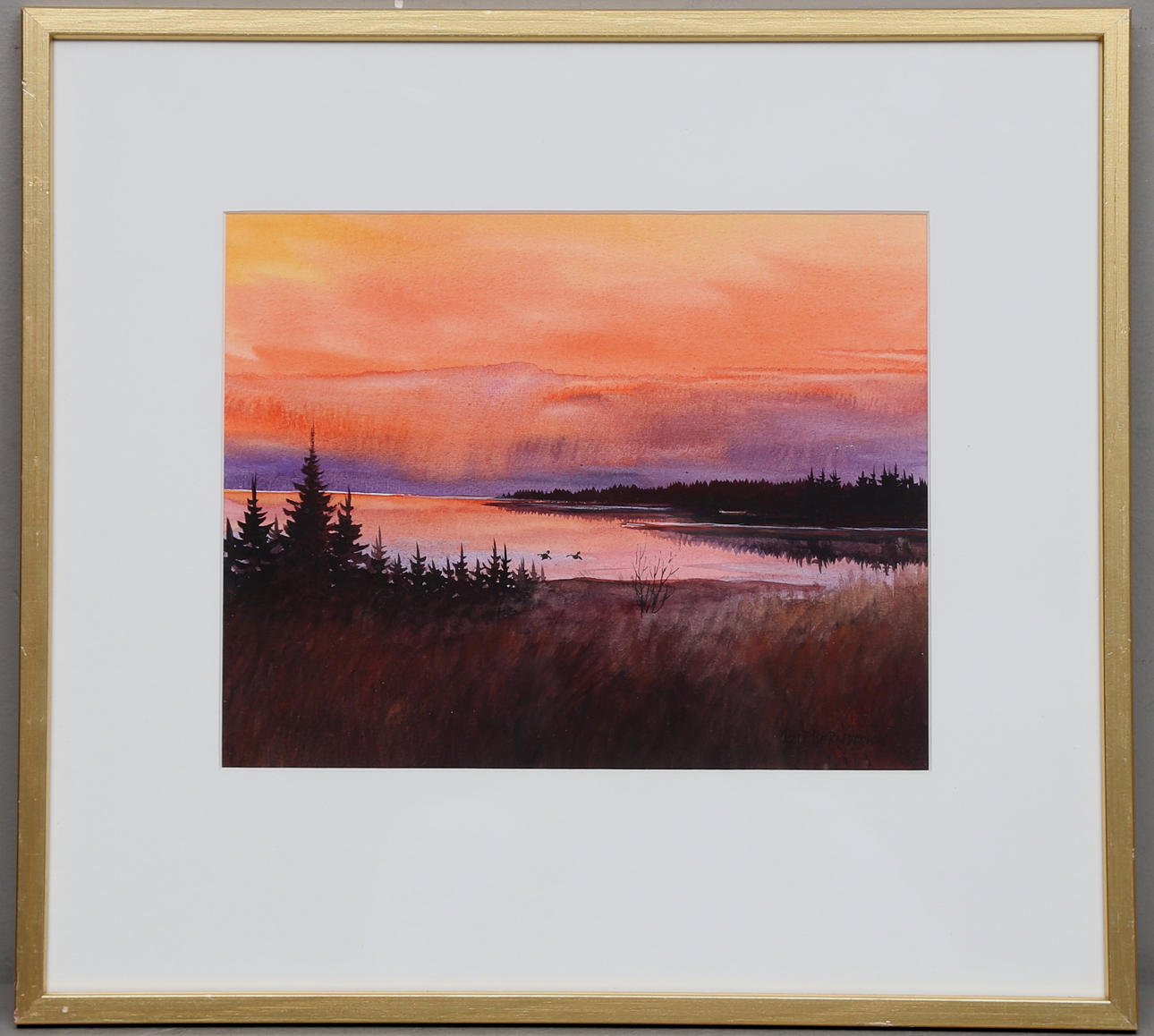 ROLF BERNDTSSON. Akvarell, signerad.