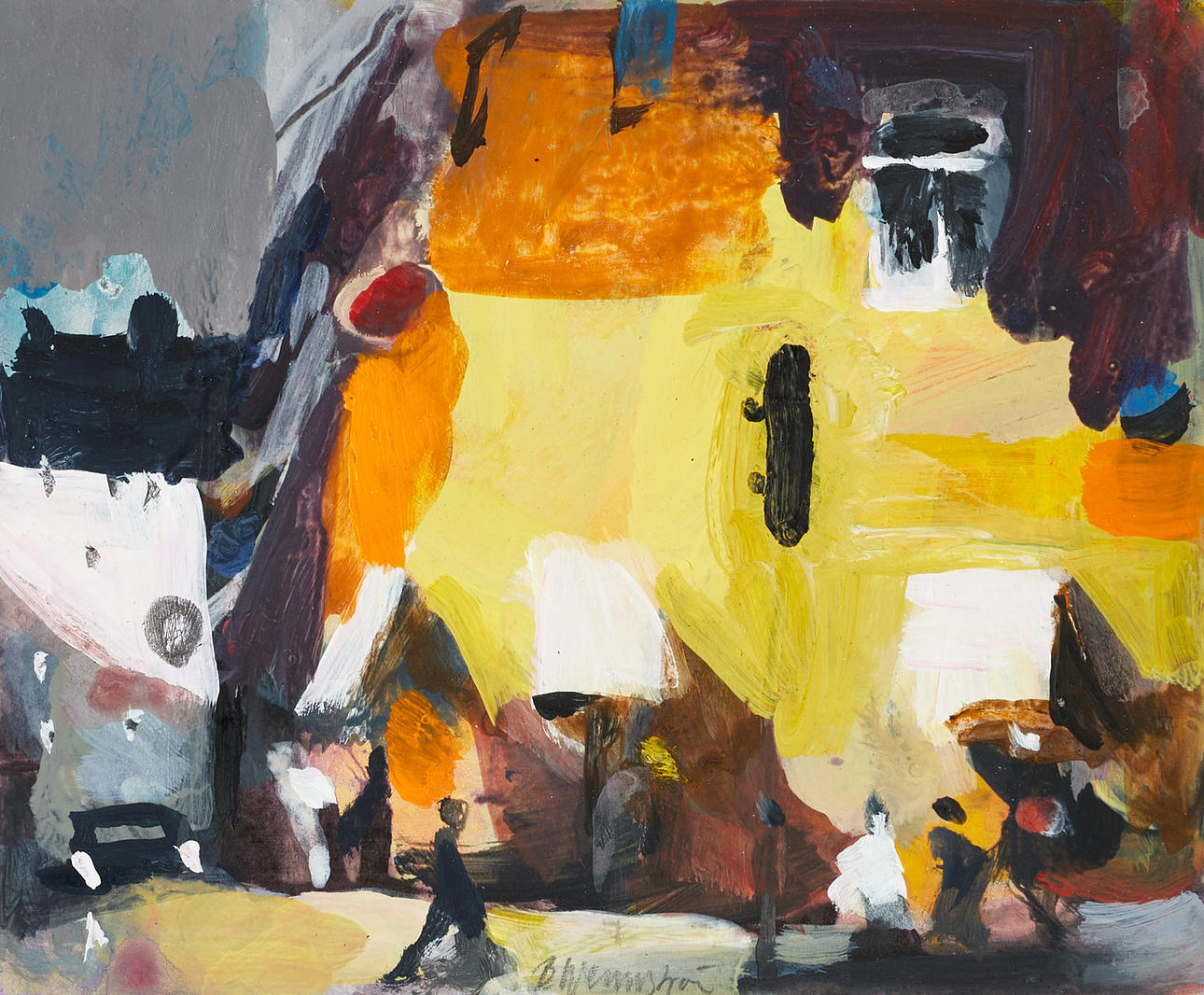 BERNDT WENNSTRÖM (born 1946), "Hornsgatan", signed.