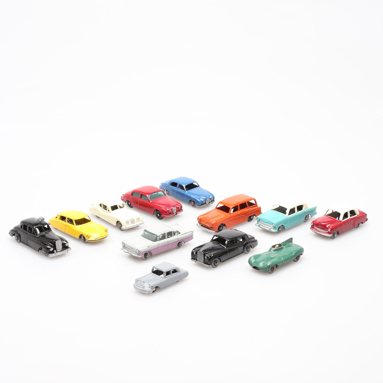 PARTI LEKSAKSBILAR, 12 st, metall, bl, a Lesny och Westminster, England.