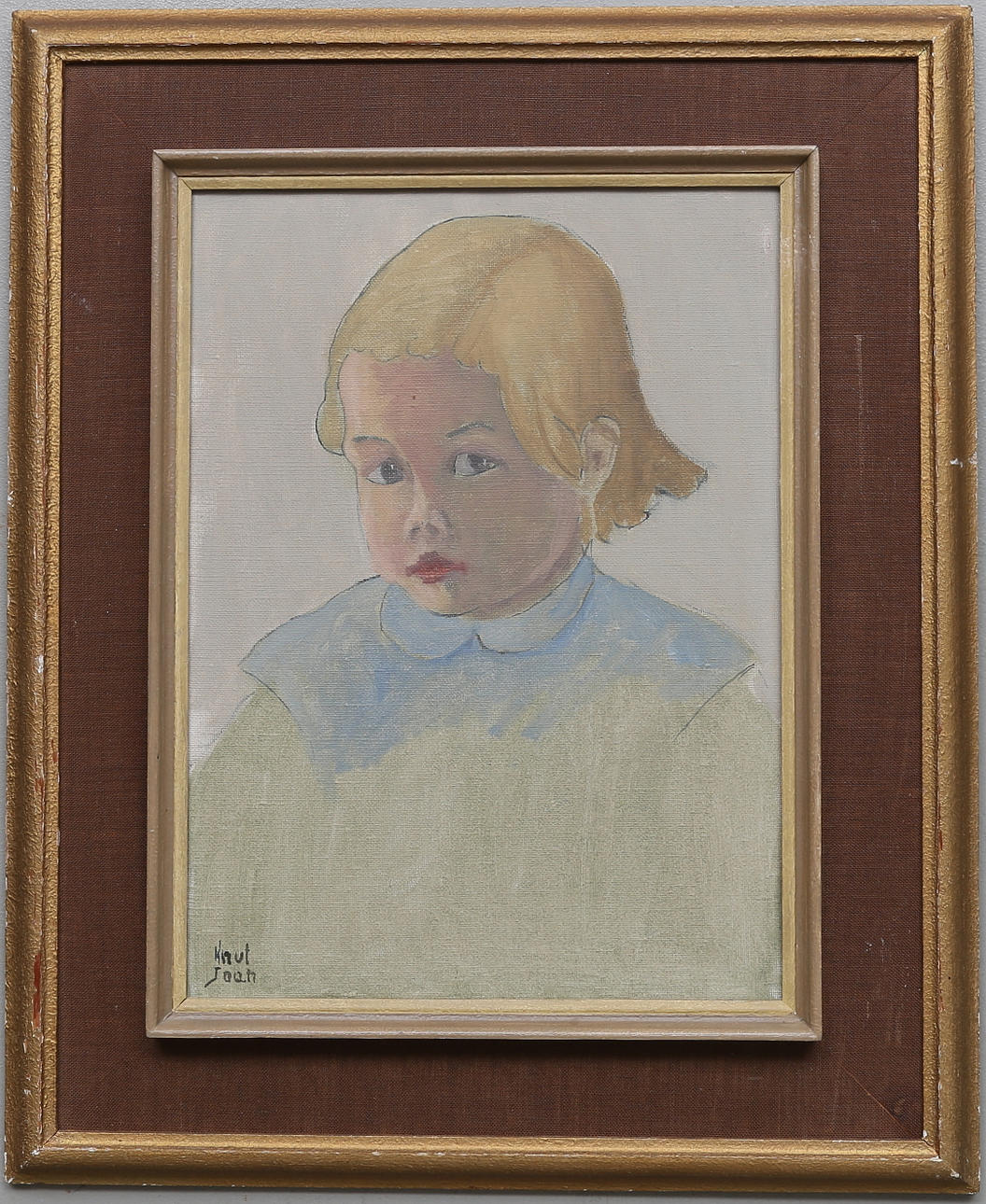 KNUT JOAN. Olja på duk, signerad.