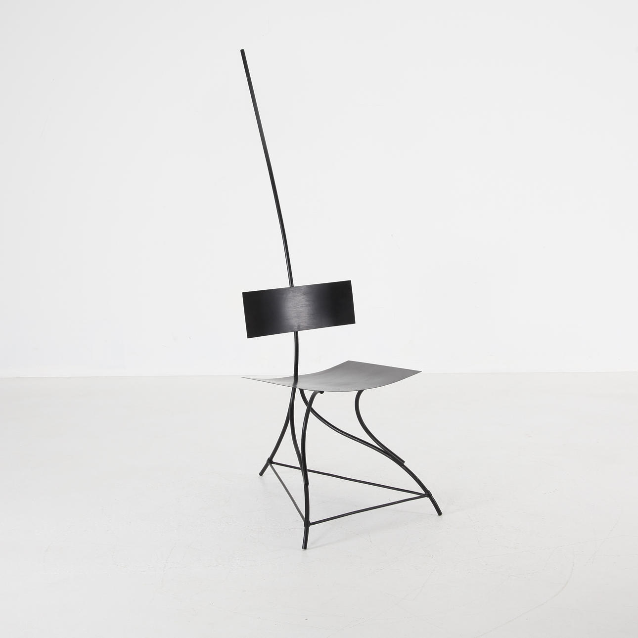 CHAIR, iron, late 20th century.