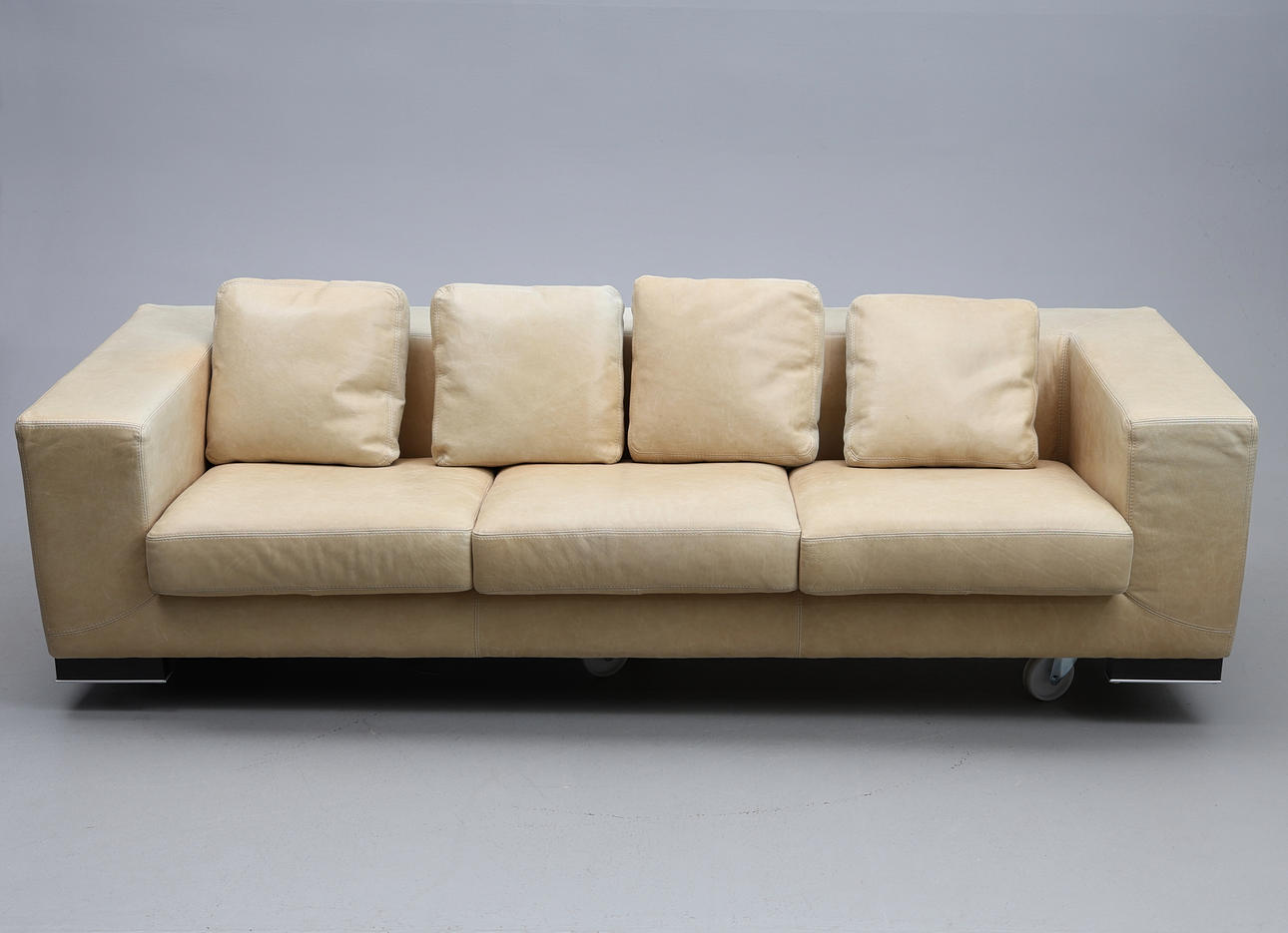 SOFFA. 3-sits, Incanto, Italien, läder.