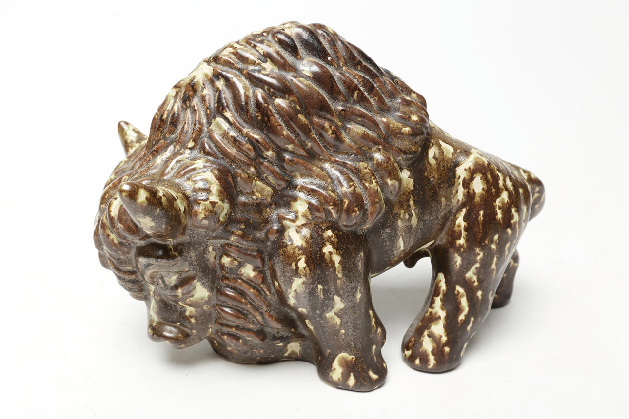 BULL, ceramic, unsigned.
