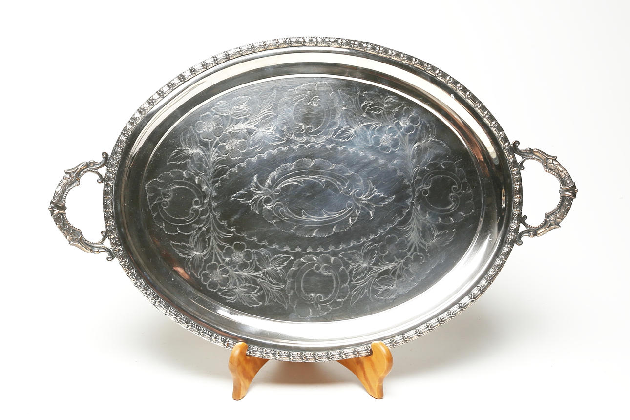 TRAY, nickel silver.