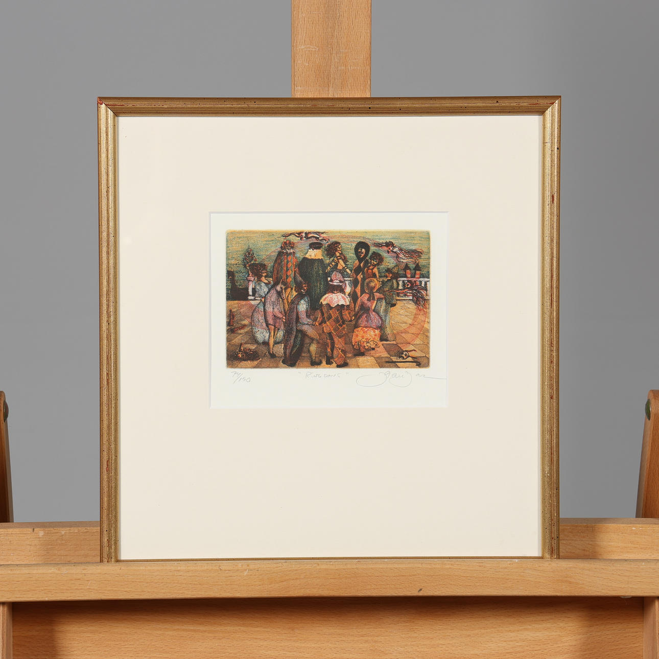IRENE JARZ. LITHOGRAPH, "Ringdans", signed and numbered 74/150.