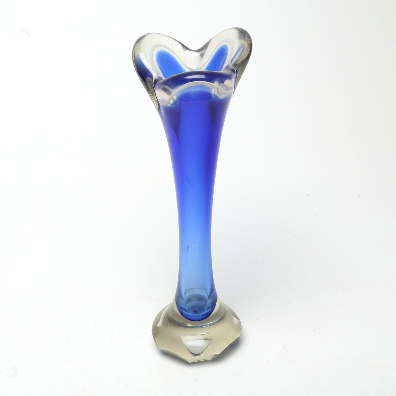PAUL KEDELV. VASE, glass, Flygsfors, unsigned.