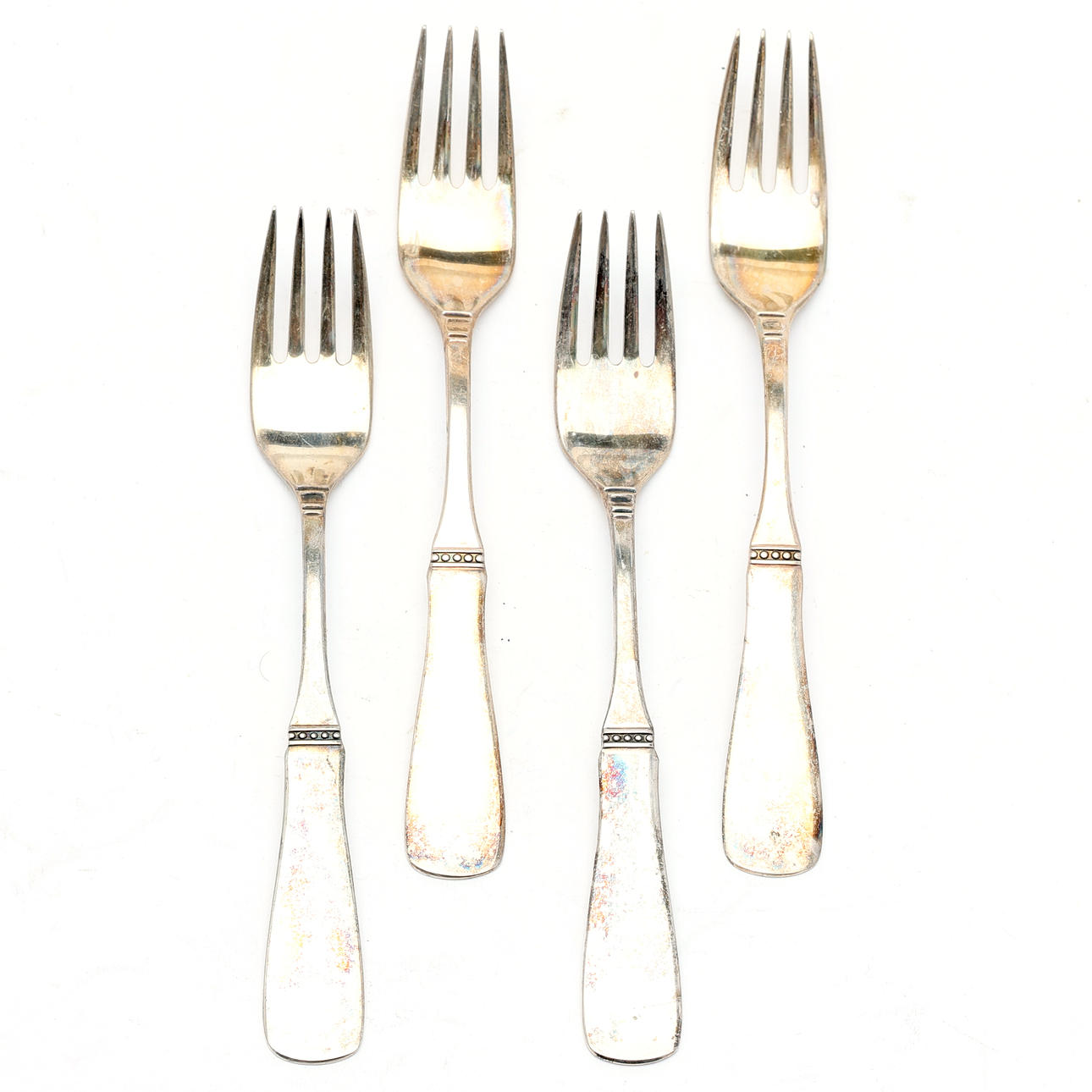 APPETIZER FORKS. Silver, "Uppsala", MGAB, 4 pcs.