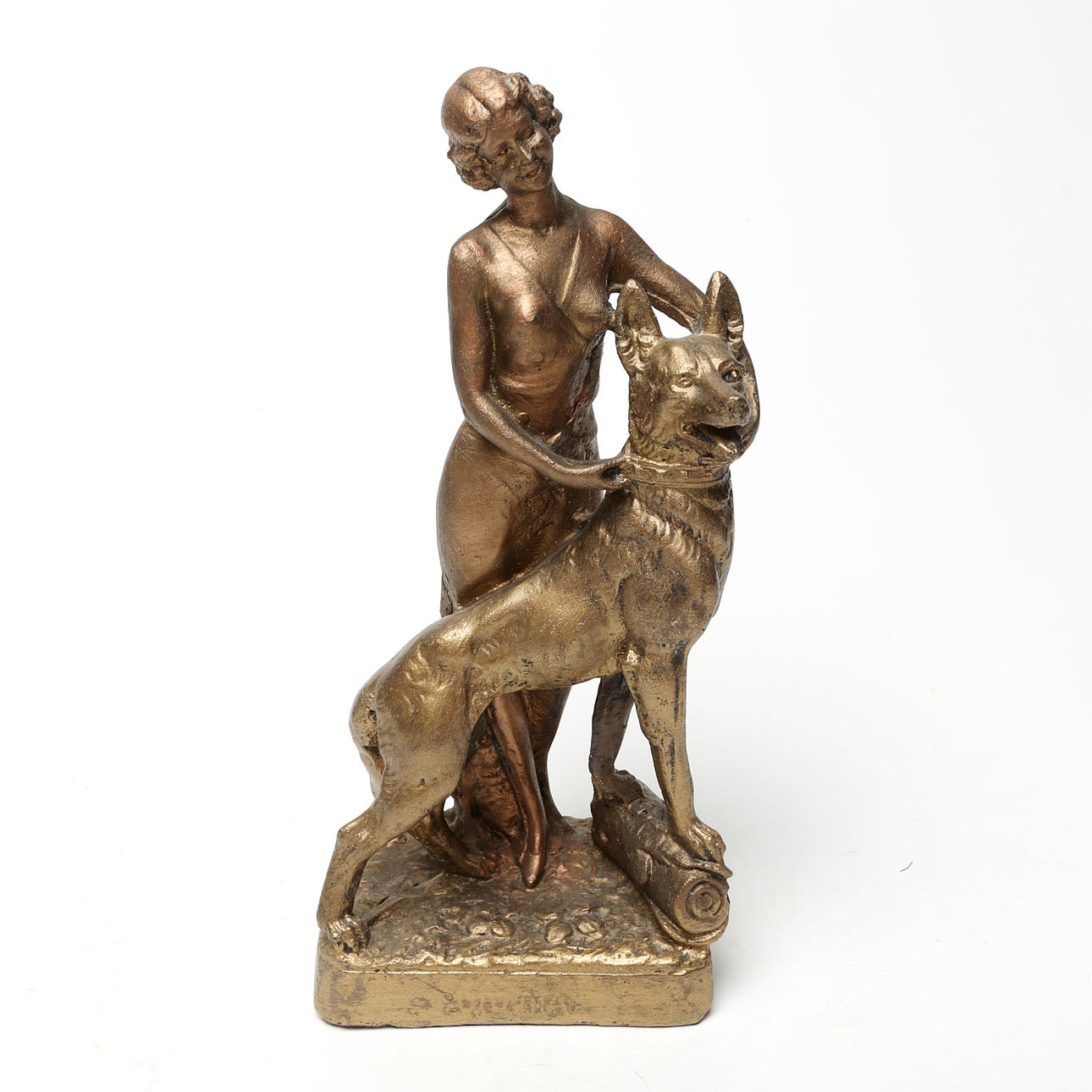 SCULPTURE, painted plaster.