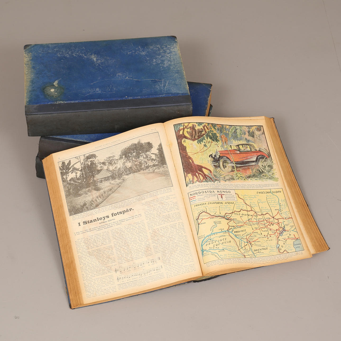 ALLERS FAMILJ-JOURNAL, 4 inbundna delar 1928.