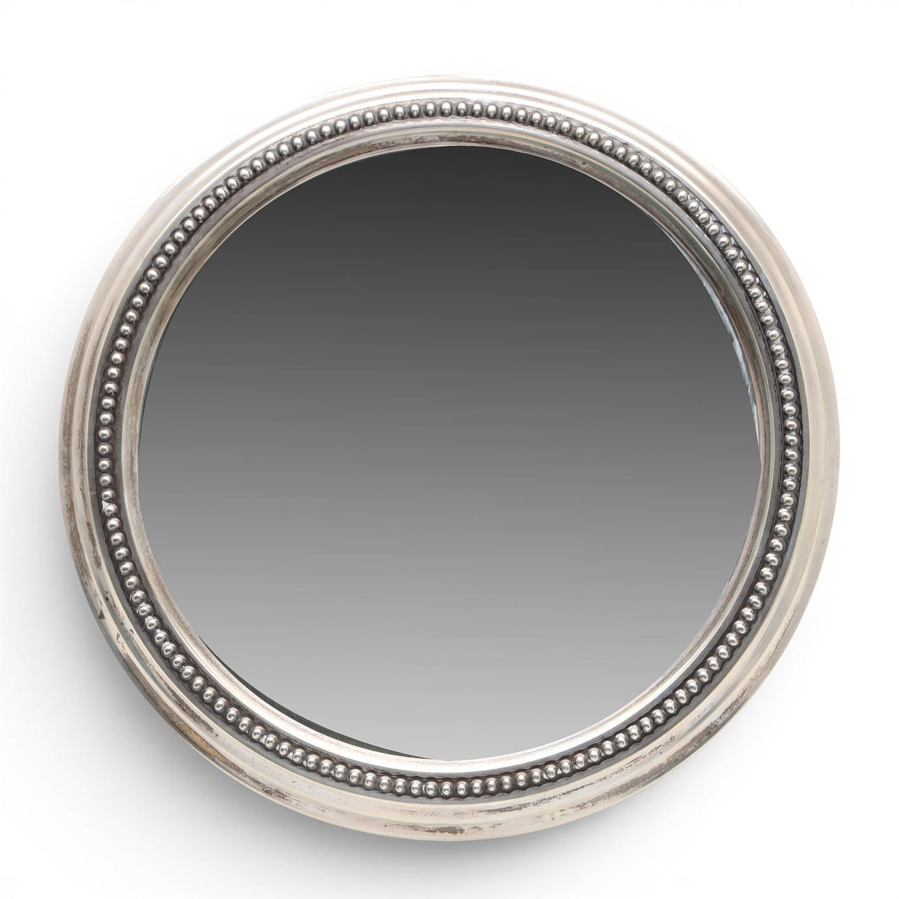 Table/wall mirror with silver frame, circa 1940.