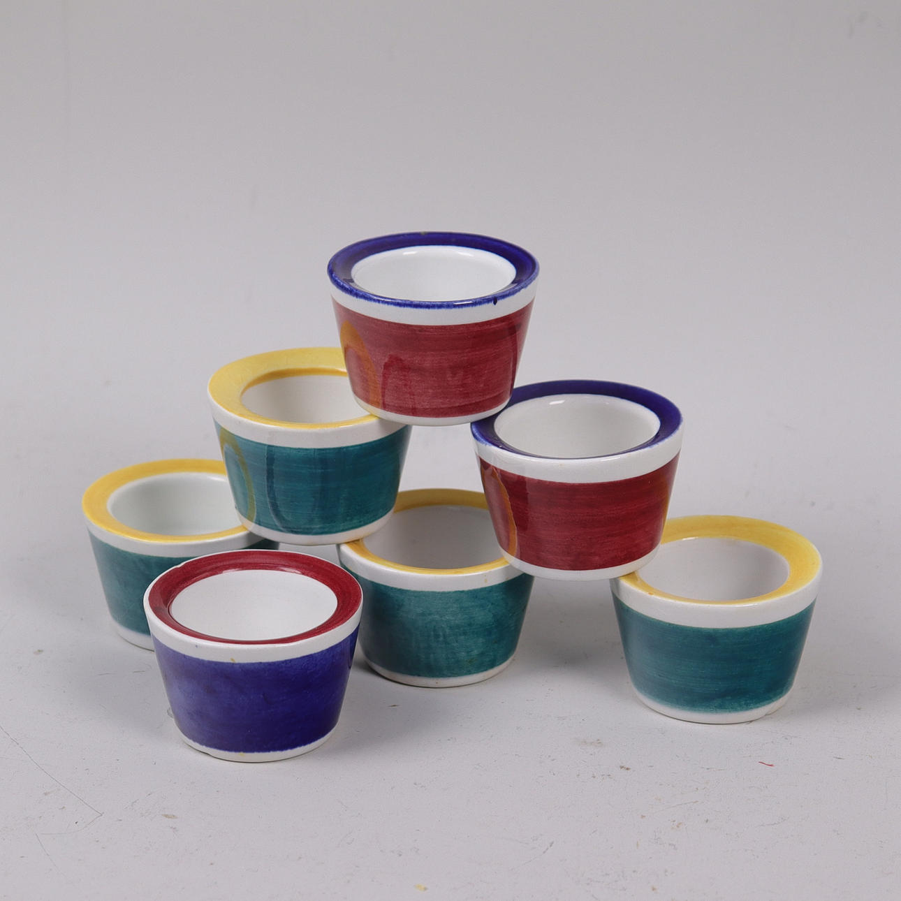 MARIANNE WESTMAN. "Picknick", egg cups, 7 pcs.