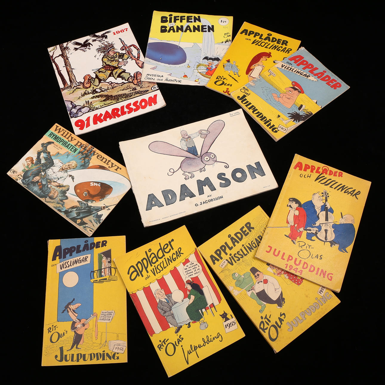 COMIC ALBUMS, 10 pcs, 1930-1967.
