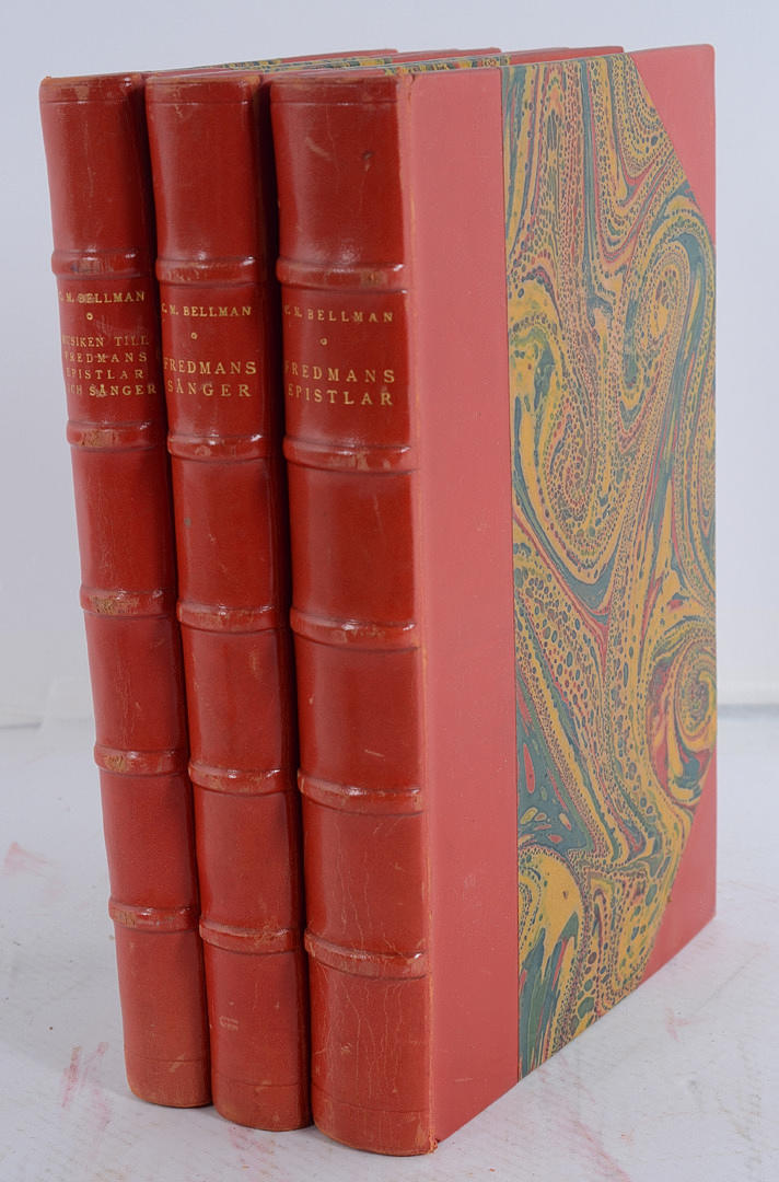 C. M. BELLMAN. Fredmans epistlar - Fredmans sånger - Musiken till Fredmans epistlar och Fredmans sånger. Med illustrationer av Yngve Berg.