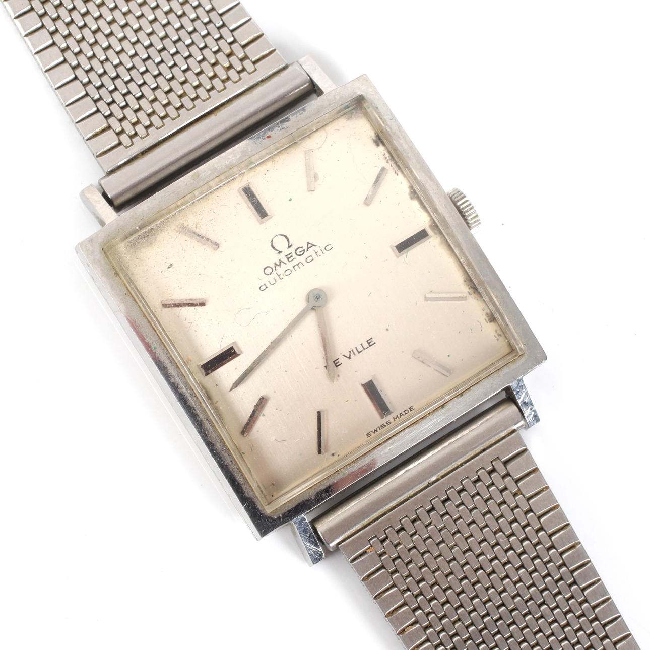 WRISTWATCH, "Deville", automatic, steel, Omega.