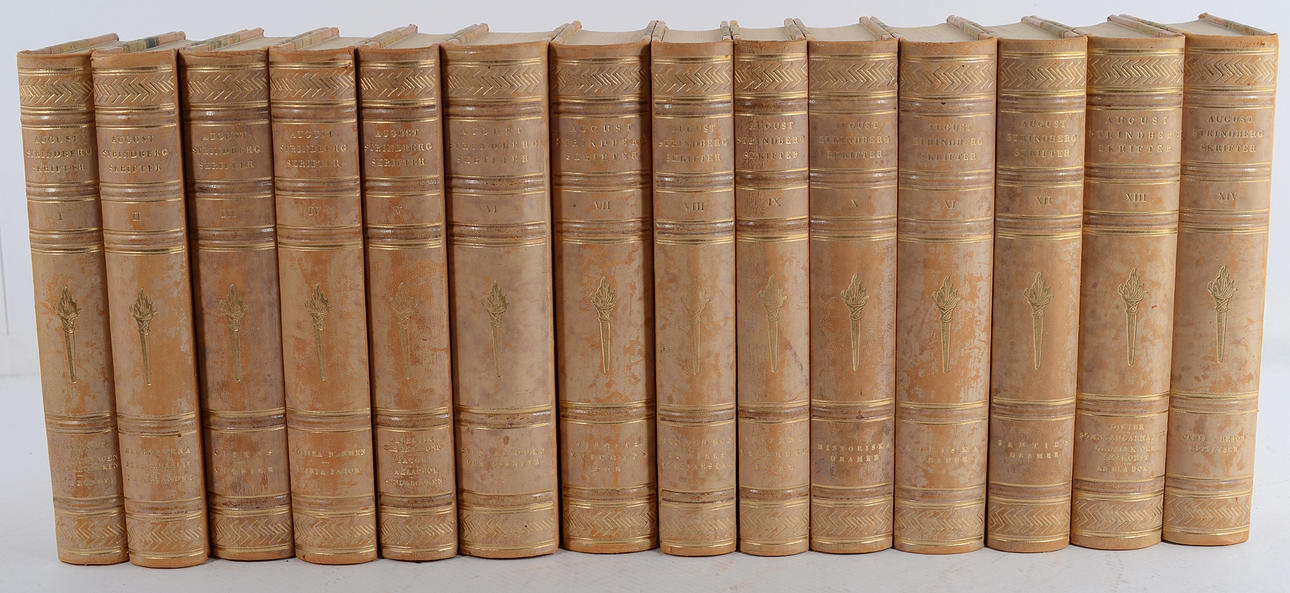 AUGUST STRINDBERG. Skrifter I-XIV.