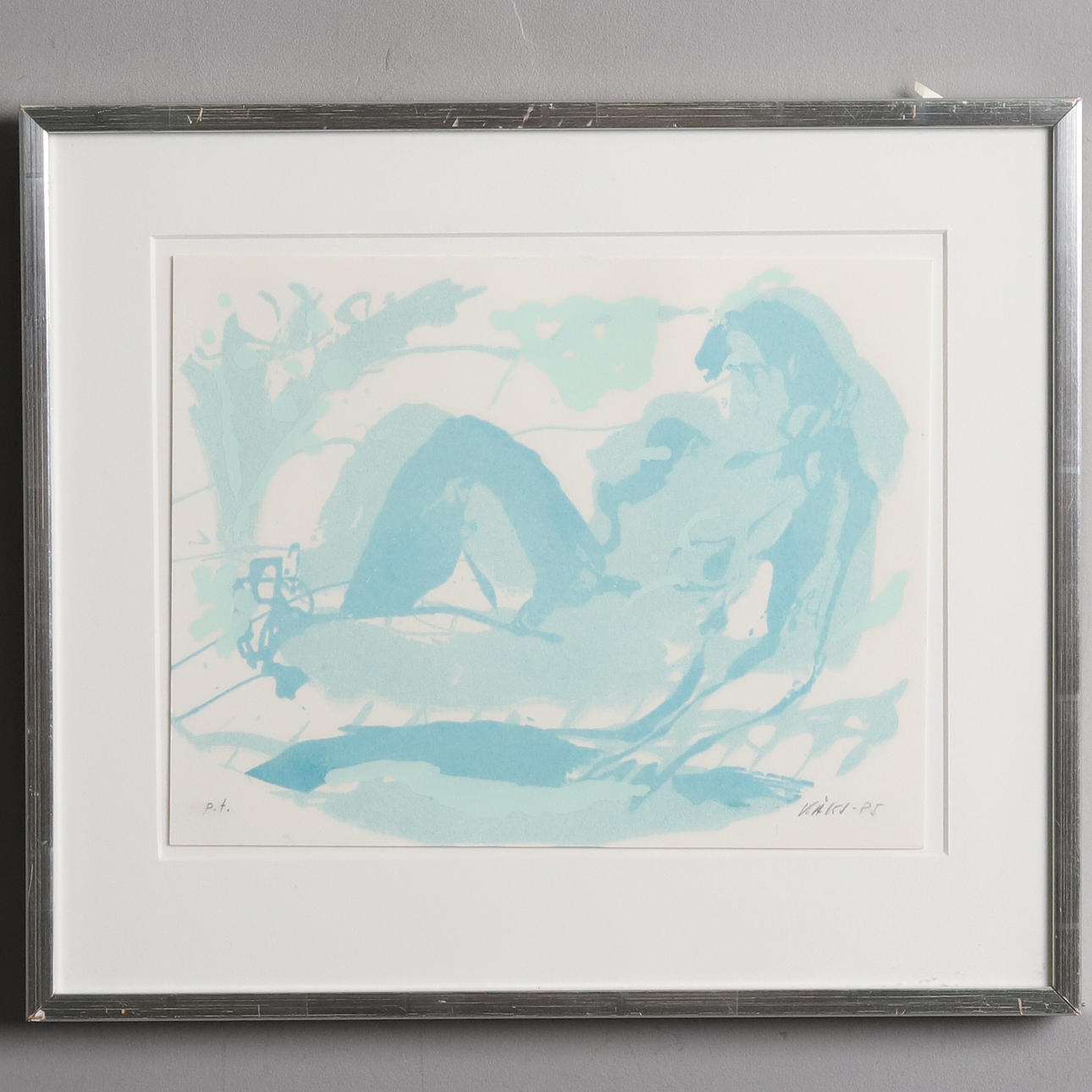 LITHOGRAPH, OLLE KÅKS, 1985 signed.