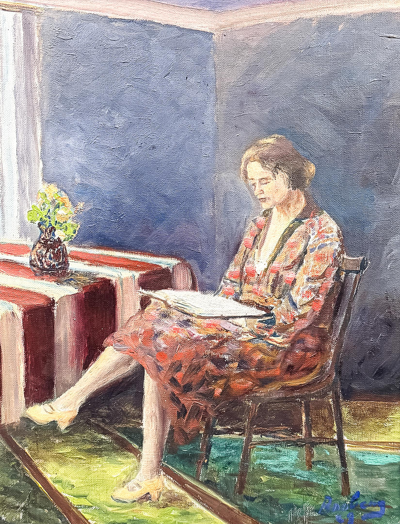Unidentified artist, OIL ON CANVAS, signed, dated.